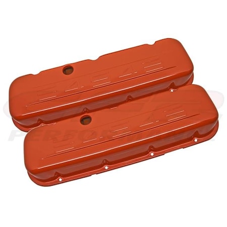 Cfr Performance CFR HZ-9844-PCMB Steel 1965-95 Chevy Big Block 396-427-454-502 Short Valve Covers C.I.D 454 Logo Powder Coated - Matte Black HZ-9844-PCO